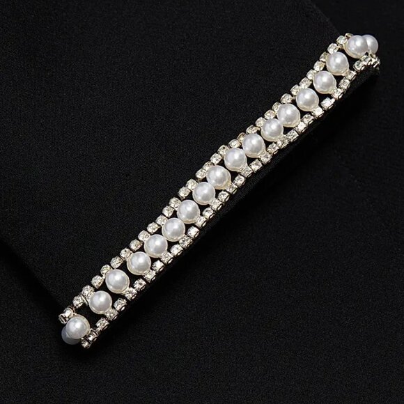 NEW Generation Love, M, Stellina Faux-Pearl-Embellished Crepe Blazer Minidress - Picture 7 of 7